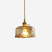 Velon Vintage Amber Glass Pendant Light-Neutral Decor