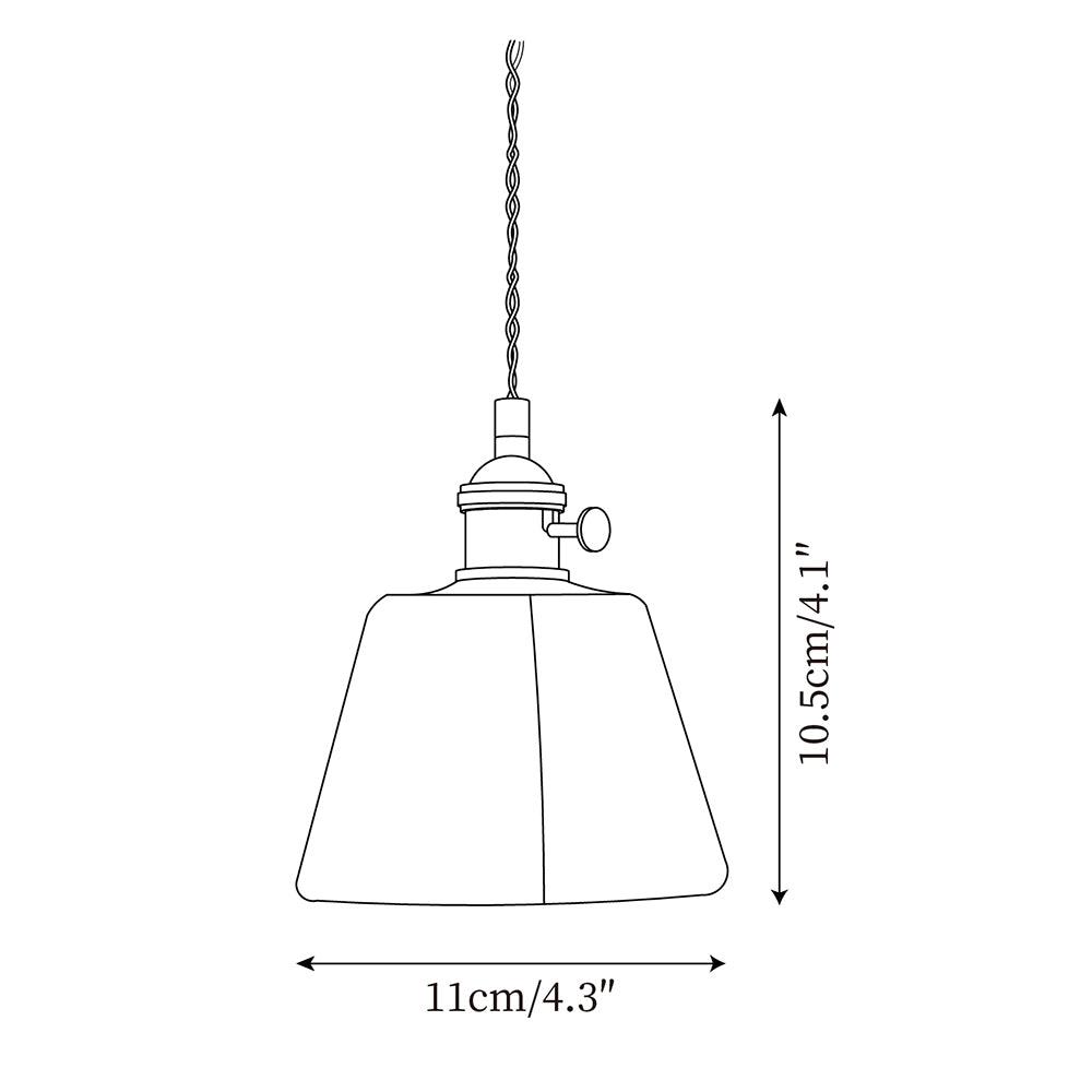 Velon Vintage Amber Glass Pendant Light-Neutral Decor