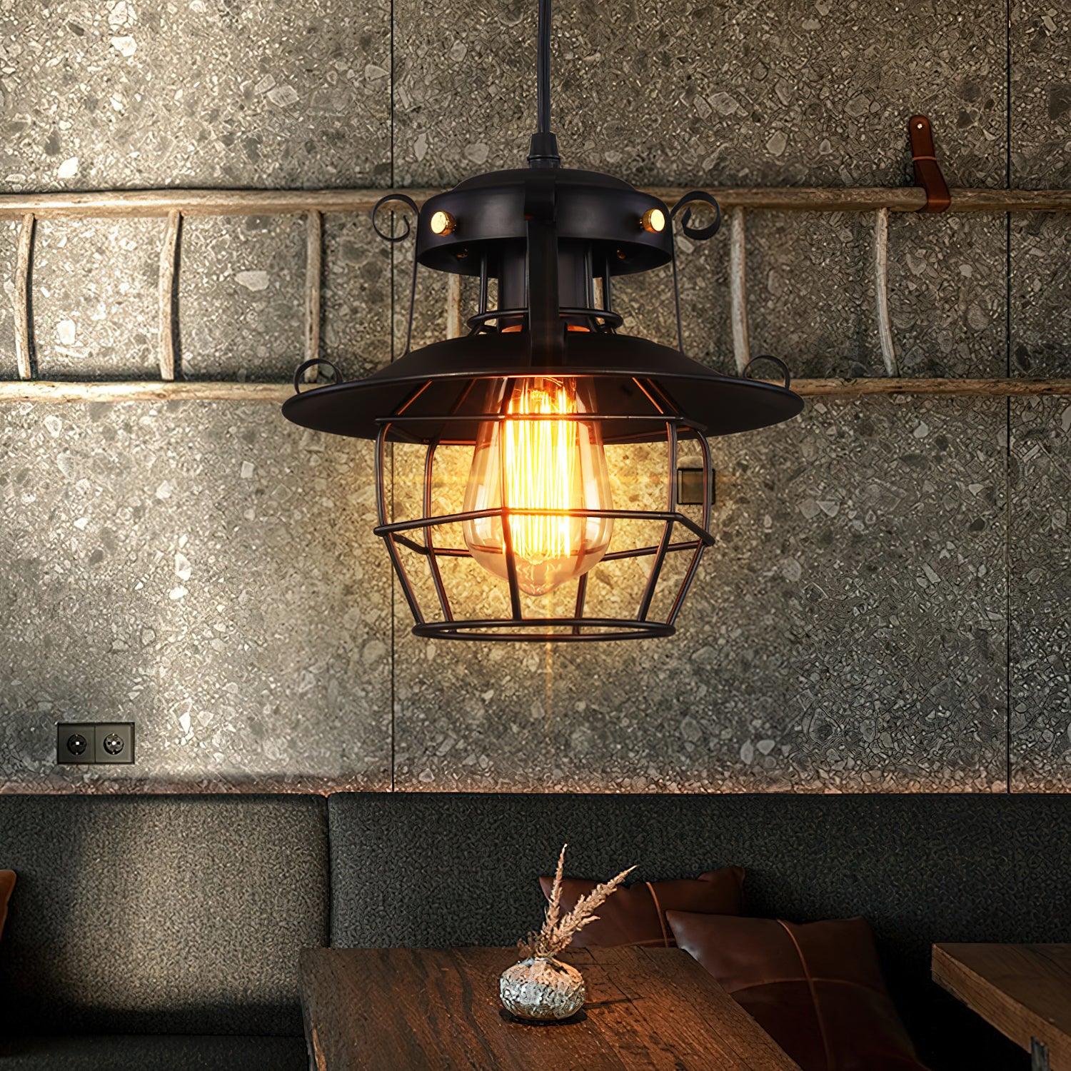 Harbor Vintage Birdcage Pendant Light-Neutral Decor
