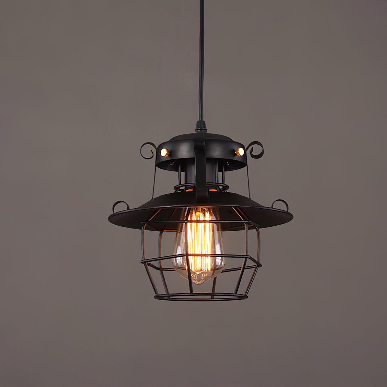 Harbor Vintage Birdcage Pendant Light-Neutral Decor