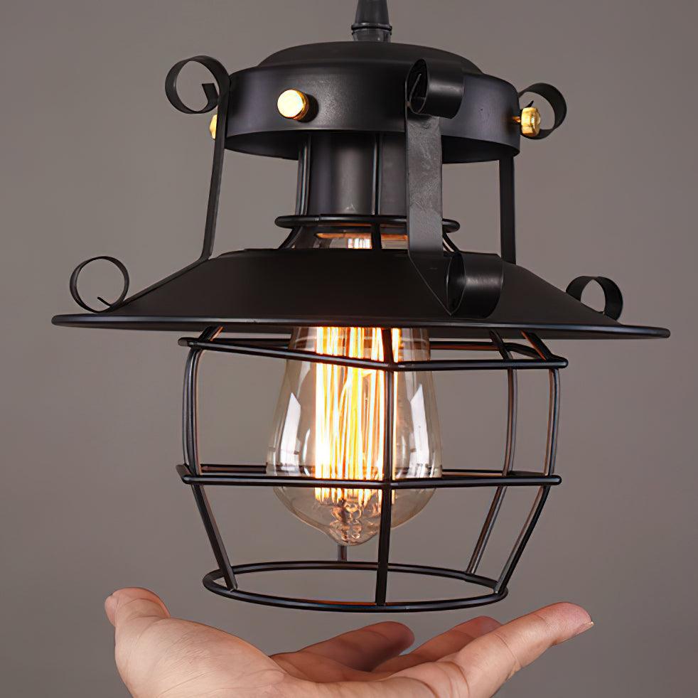 Harbor Vintage Birdcage Pendant Light-Neutral Decor