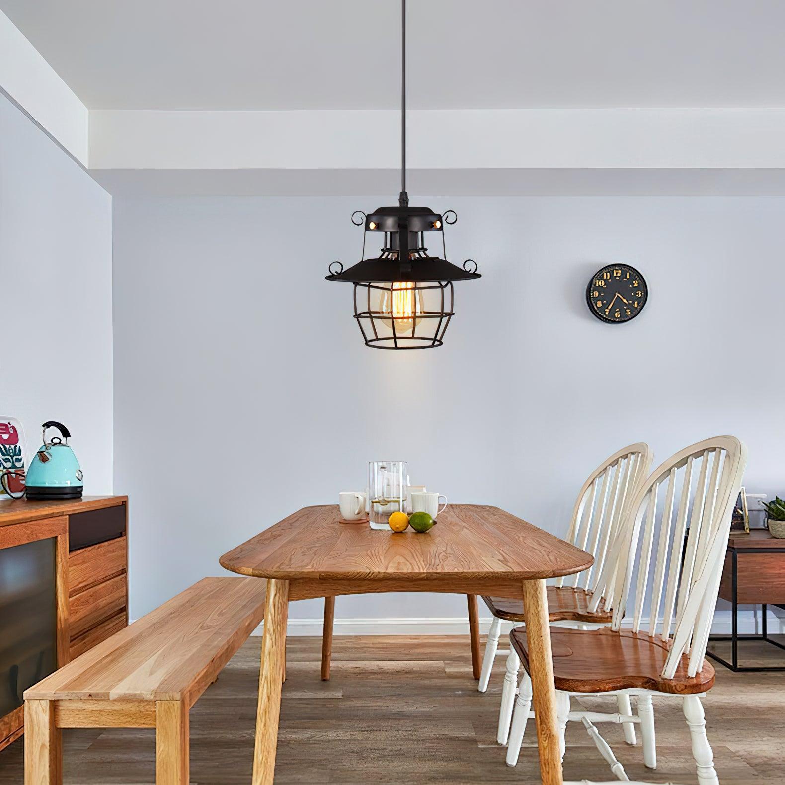 Harbor Vintage Birdcage Pendant Light-Neutral Decor