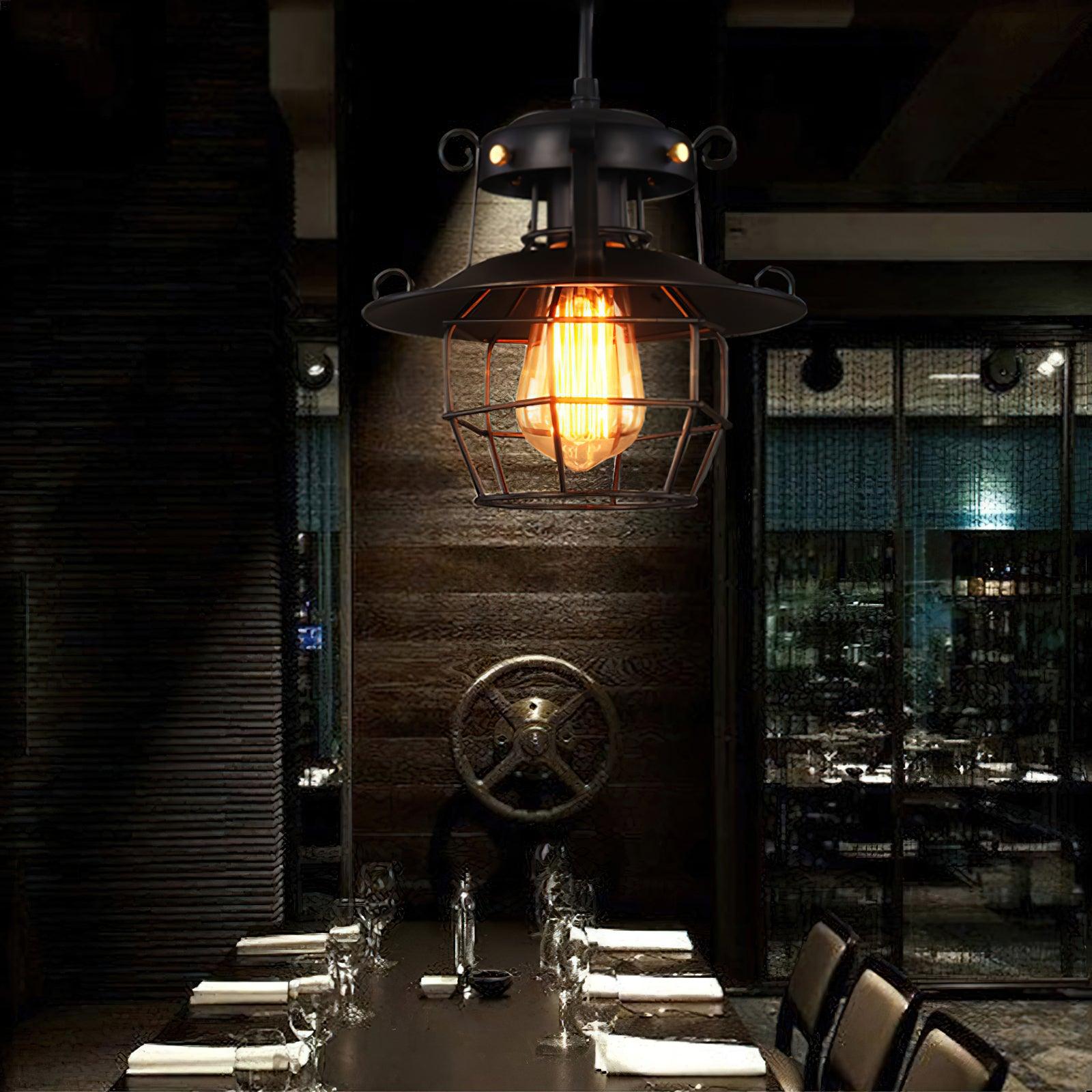 Harbor Vintage Birdcage Pendant Light-Neutral Decor