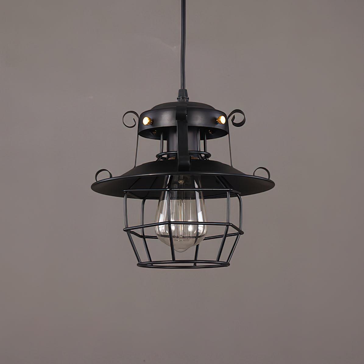 Harbor Vintage Birdcage Pendant Light-Neutral Decor