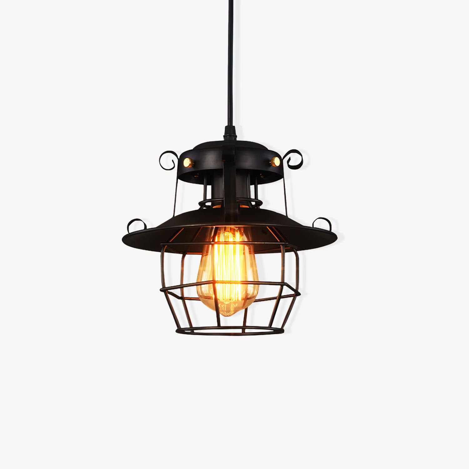Harbor Vintage Birdcage Pendant Light-Neutral Decor