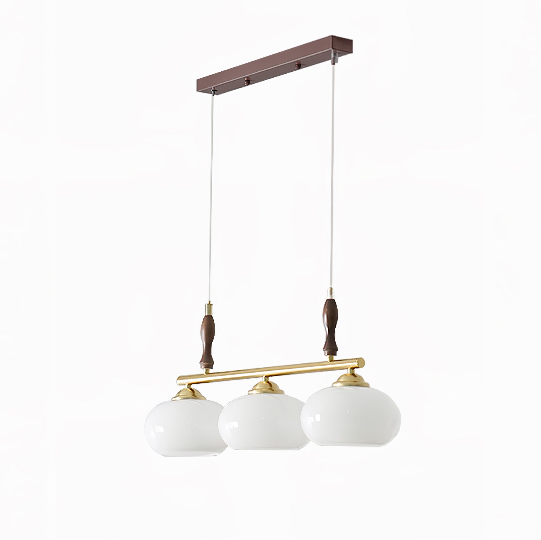 Vevely Pendant Lamp Retro Yellow Glass Brass-Neutral Decor