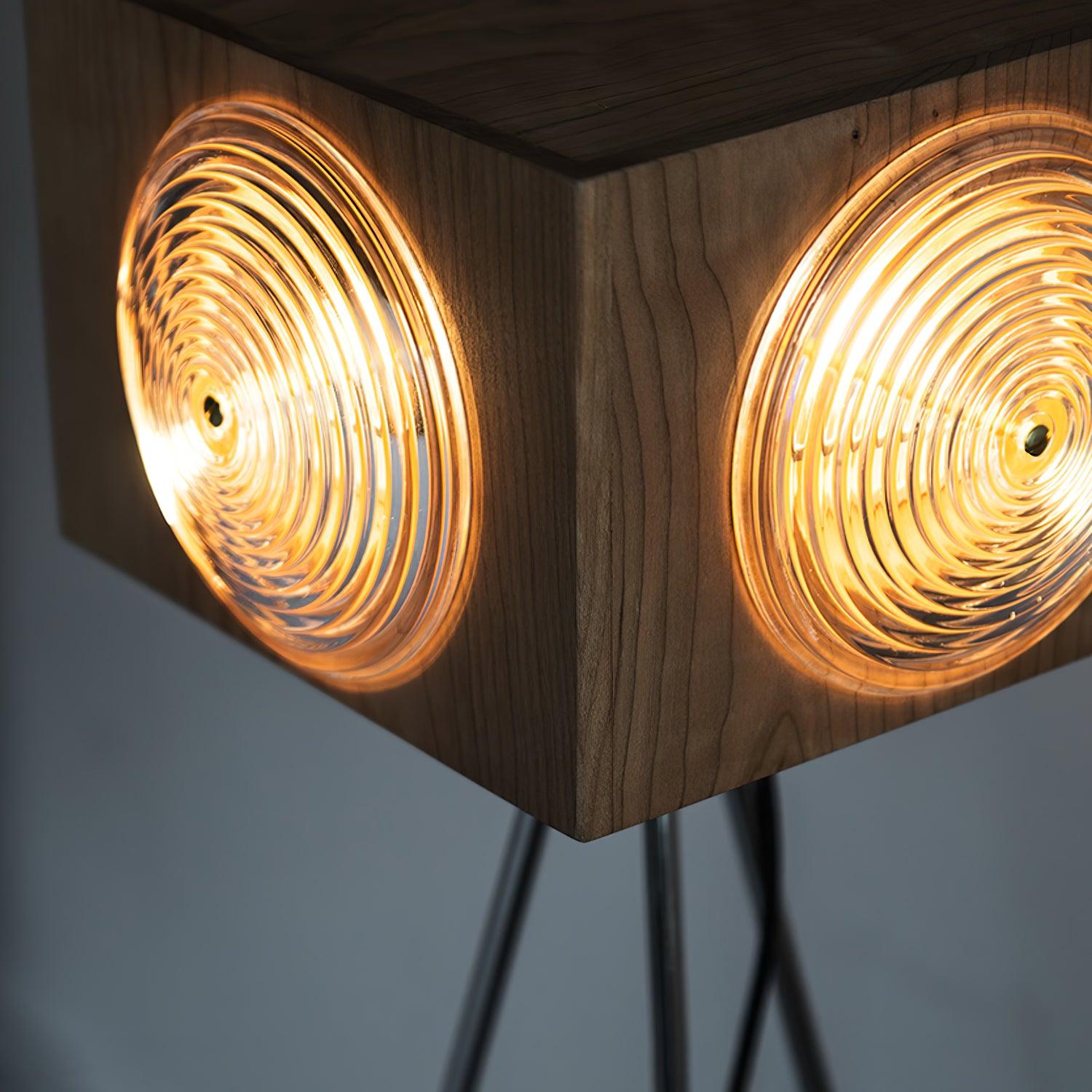 Vesoren Tripod Wood Floor Lamp-Neutral Decor