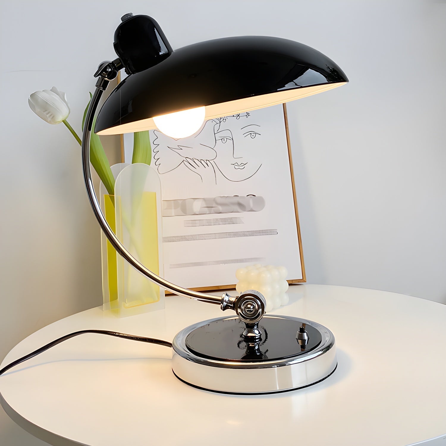 Nexa Industrial Table Lamp-Neutral Decor
