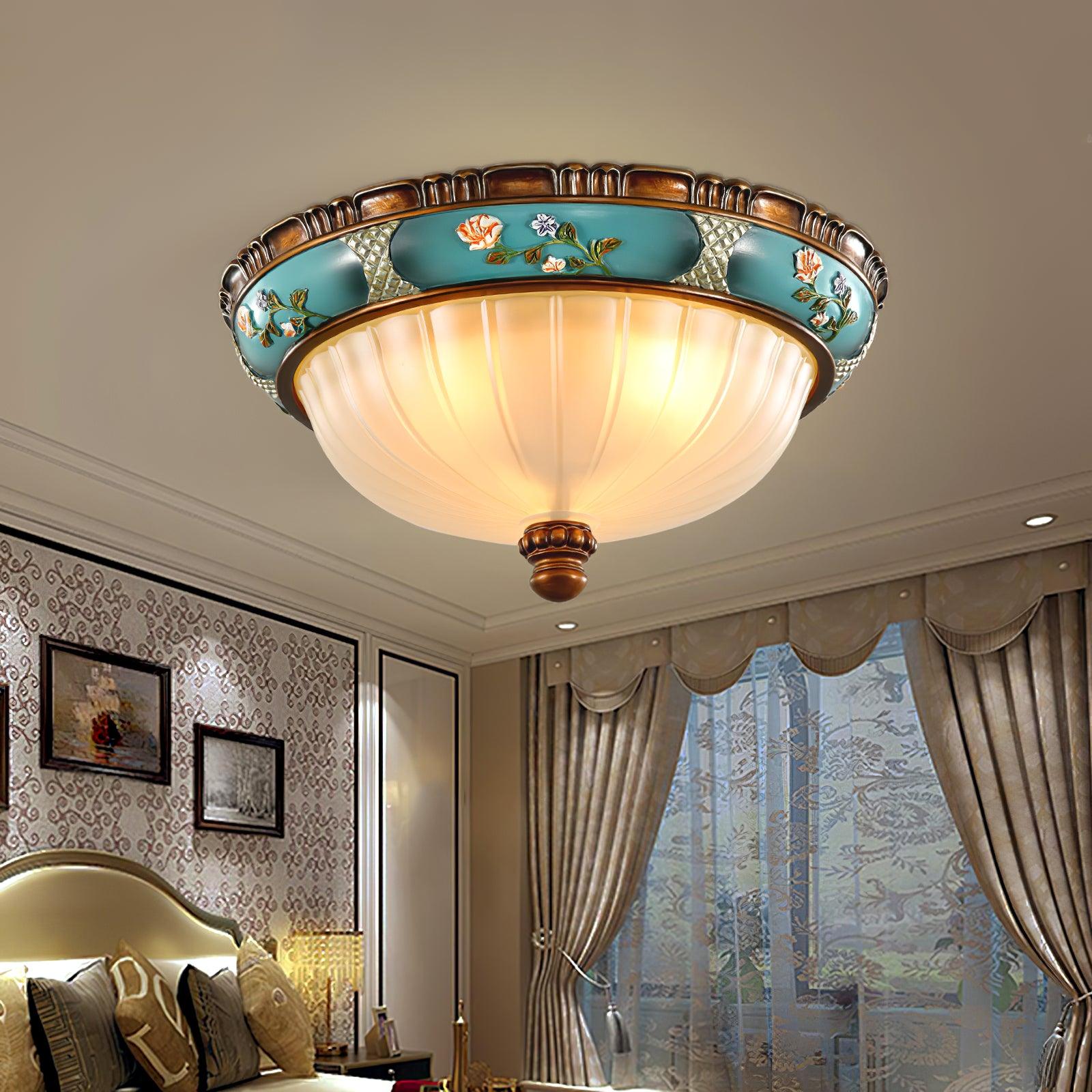 Duvall Ceiling Lamp Floral Recessed Vintage-Neutral Decor