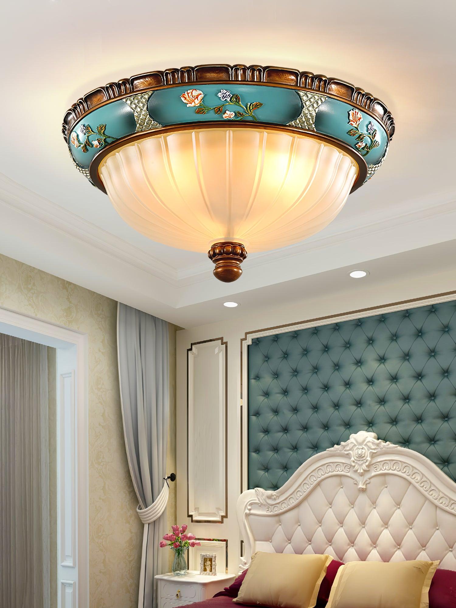 Duvall Ceiling Lamp Floral Recessed Vintage-Neutral Decor