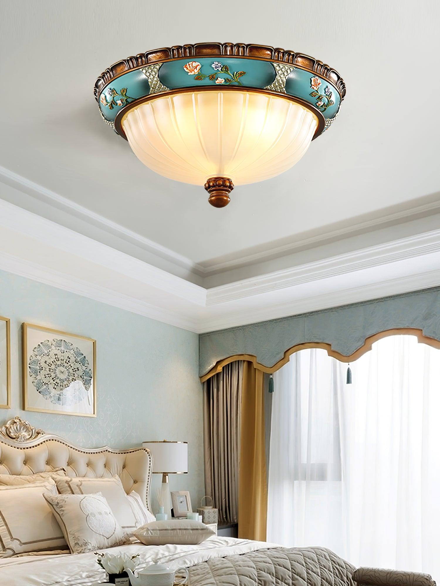Duvall Ceiling Lamp Floral Recessed Vintage-Neutral Decor
