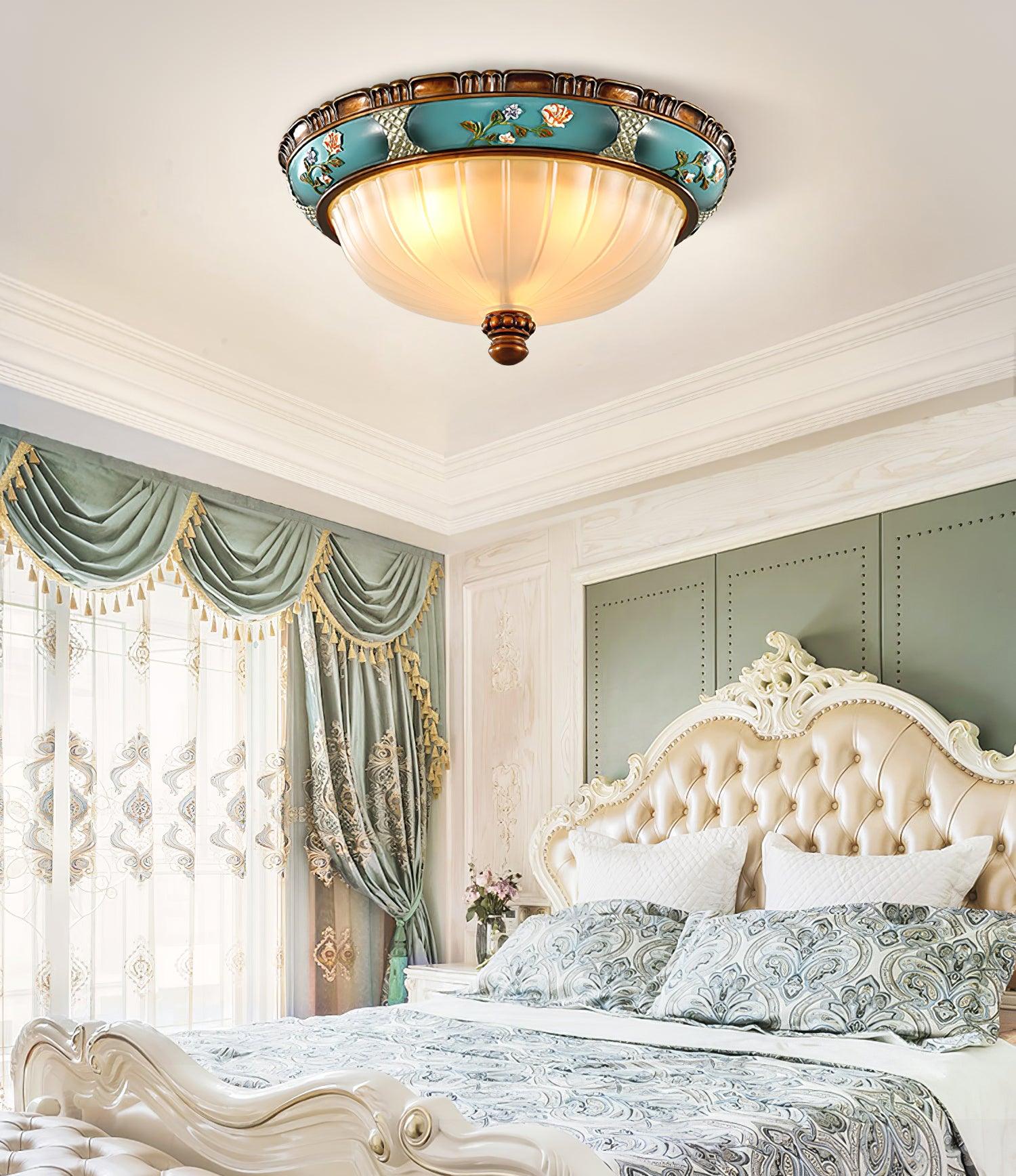 Duvall Ceiling Lamp Floral Recessed Vintage-Neutral Decor