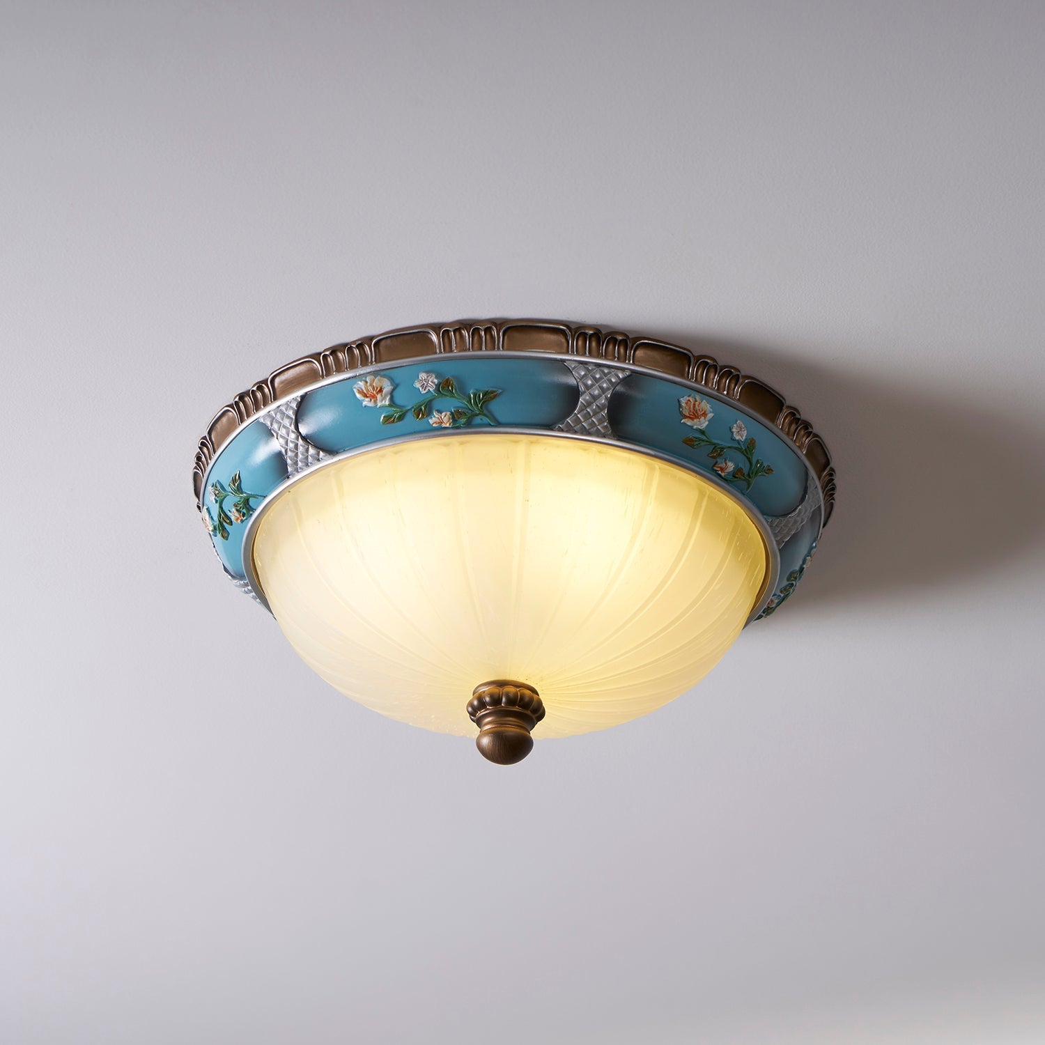 Duvall Ceiling Lamp Floral Recessed Vintage-Neutral Decor