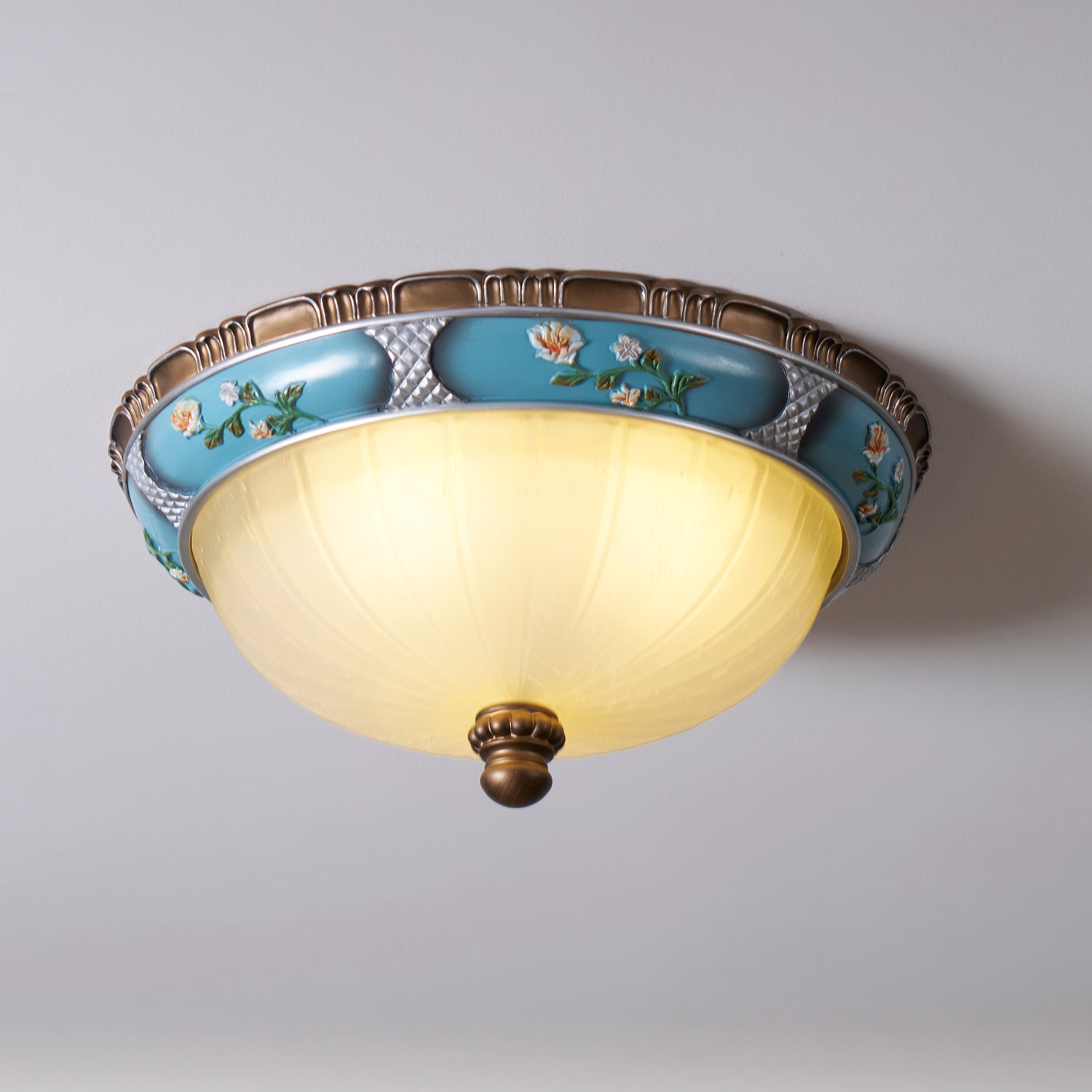 Duvall Ceiling Lamp Floral Recessed Vintage-Neutral Decor