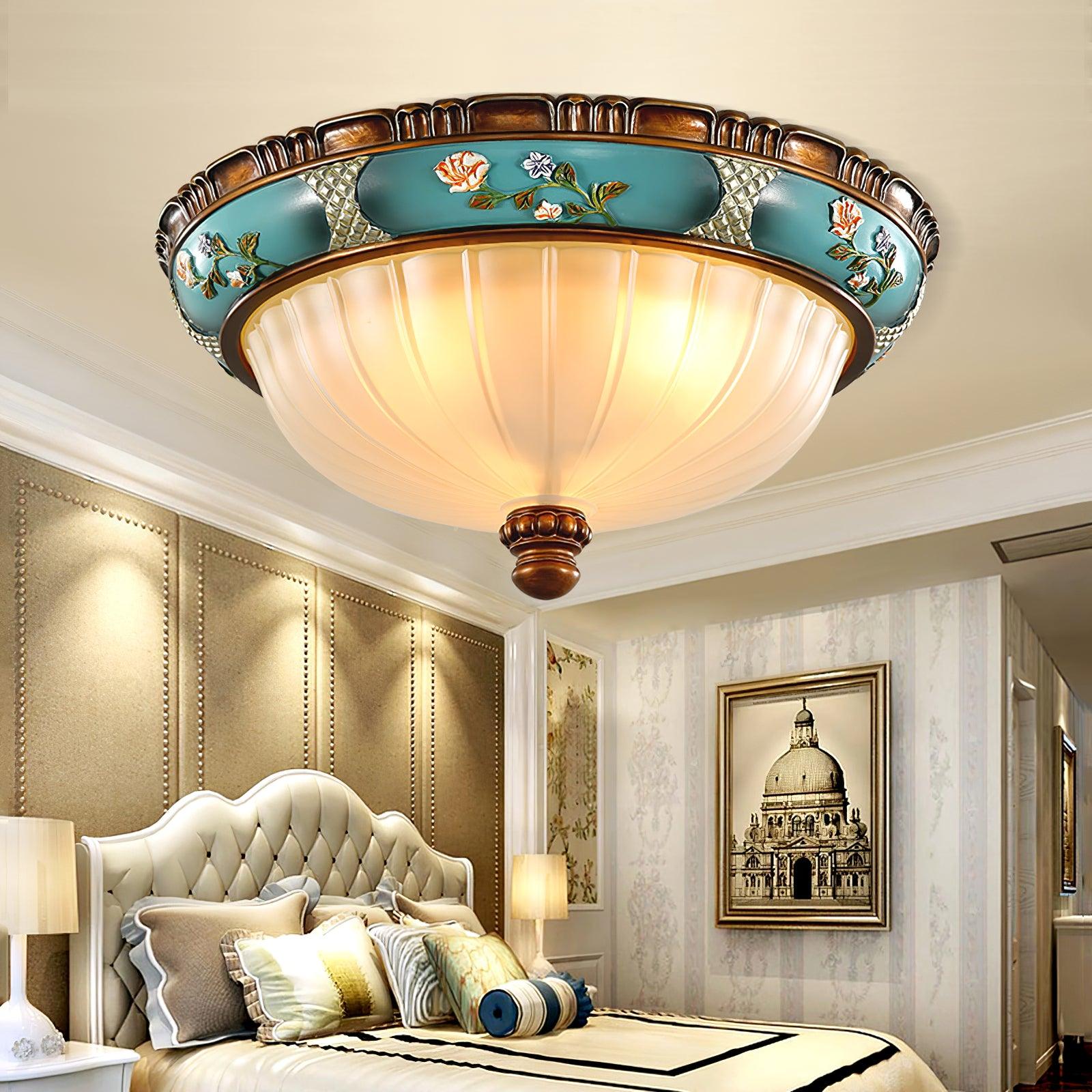 Duvall Ceiling Lamp Floral Recessed Vintage-Neutral Decor