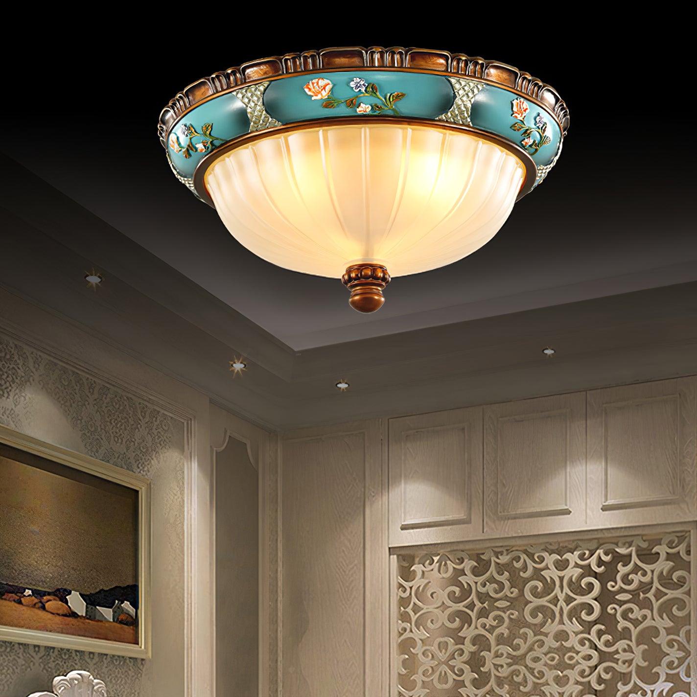 Duvall Ceiling Lamp Floral Recessed Vintage-Neutral Decor