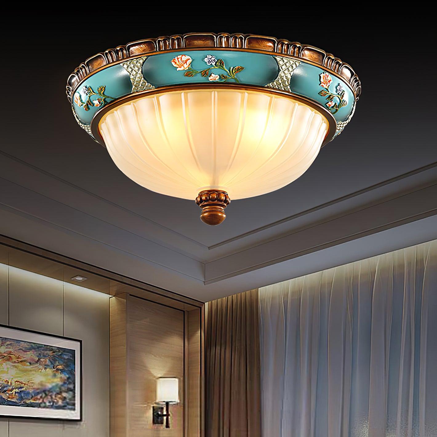 Duvall Ceiling Lamp Floral Recessed Vintage-Neutral Decor