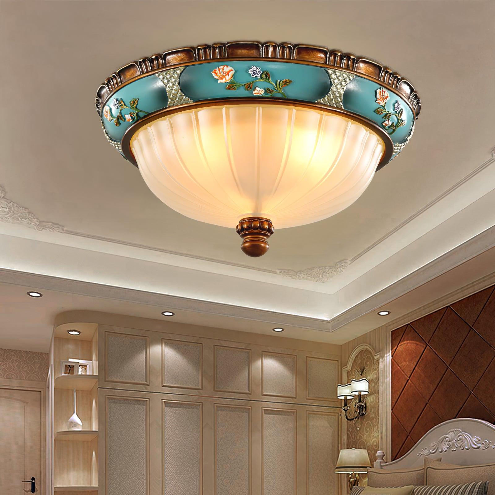 Duvall Ceiling Lamp Floral Recessed Vintage-Neutral Decor