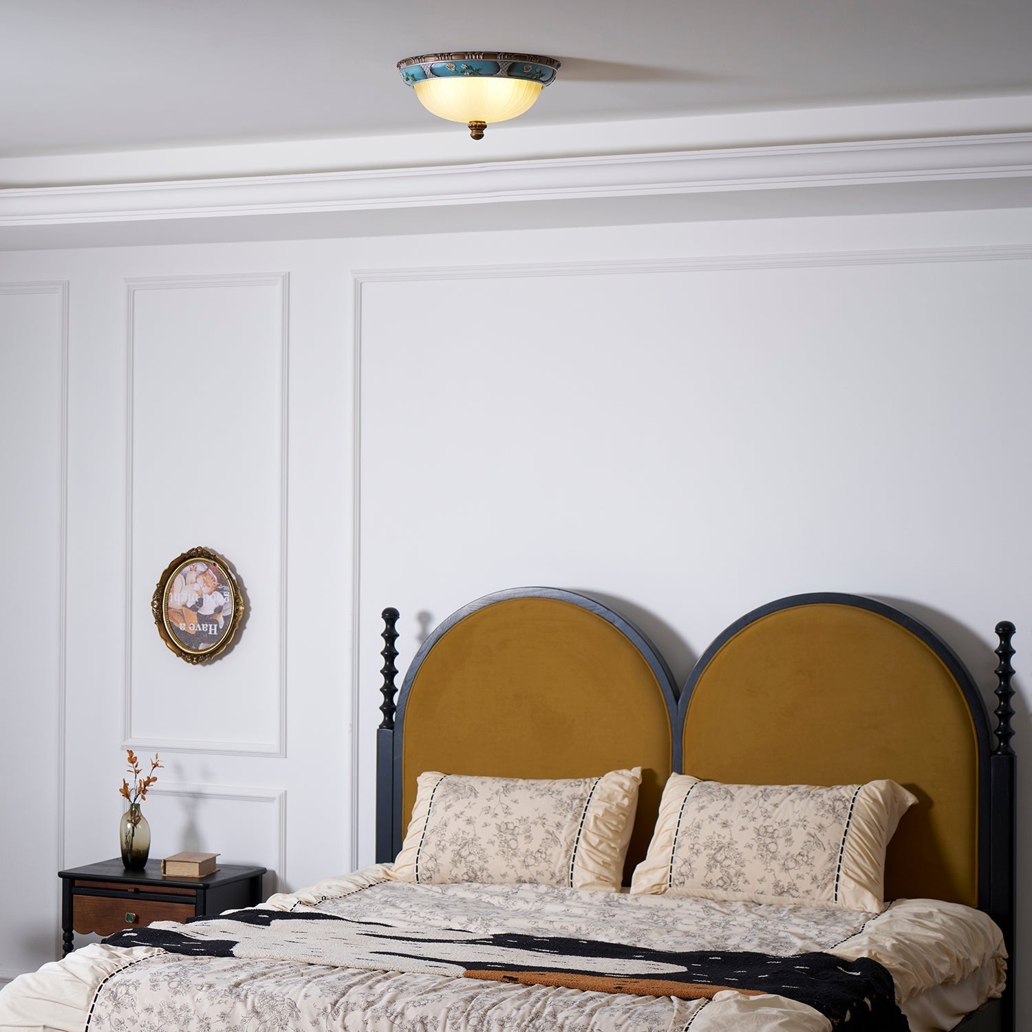 Duvall Ceiling Lamp Floral Recessed Vintage-Neutral Decor
