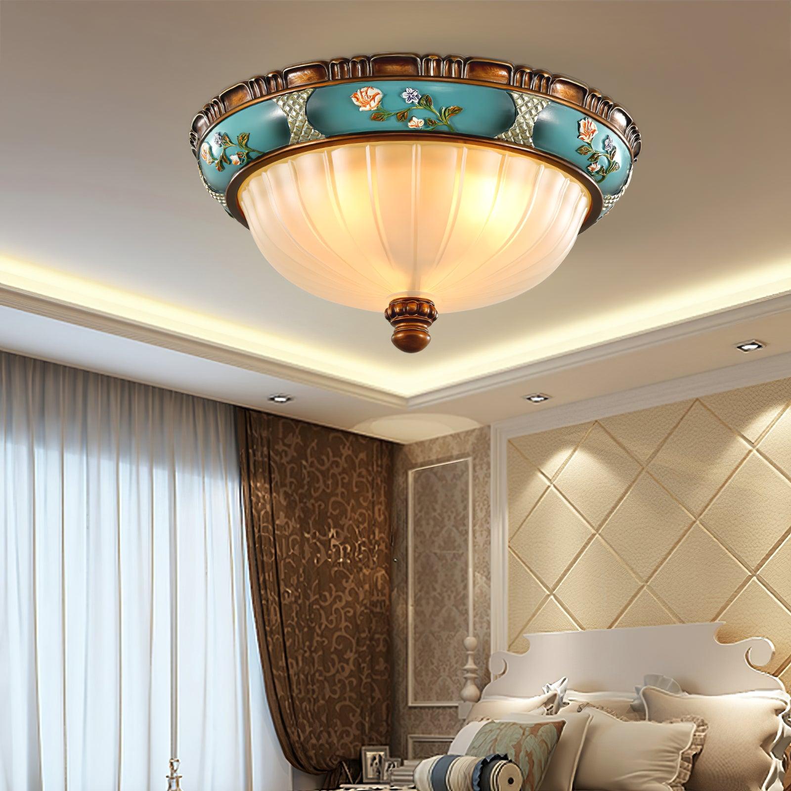Duvall Ceiling Lamp Floral Recessed Vintage-Neutral Decor