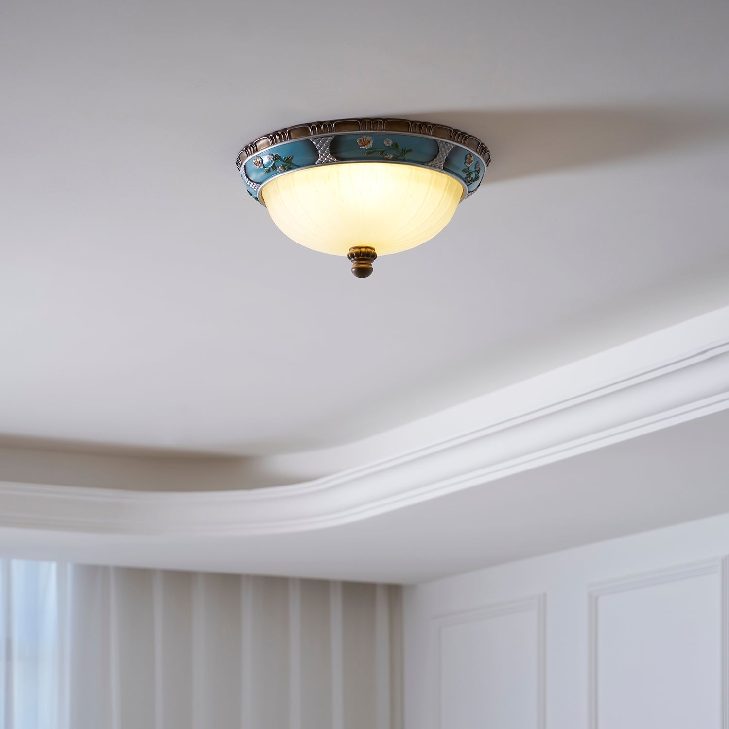 Duvall Ceiling Lamp Floral Recessed Vintage-Neutral Decor