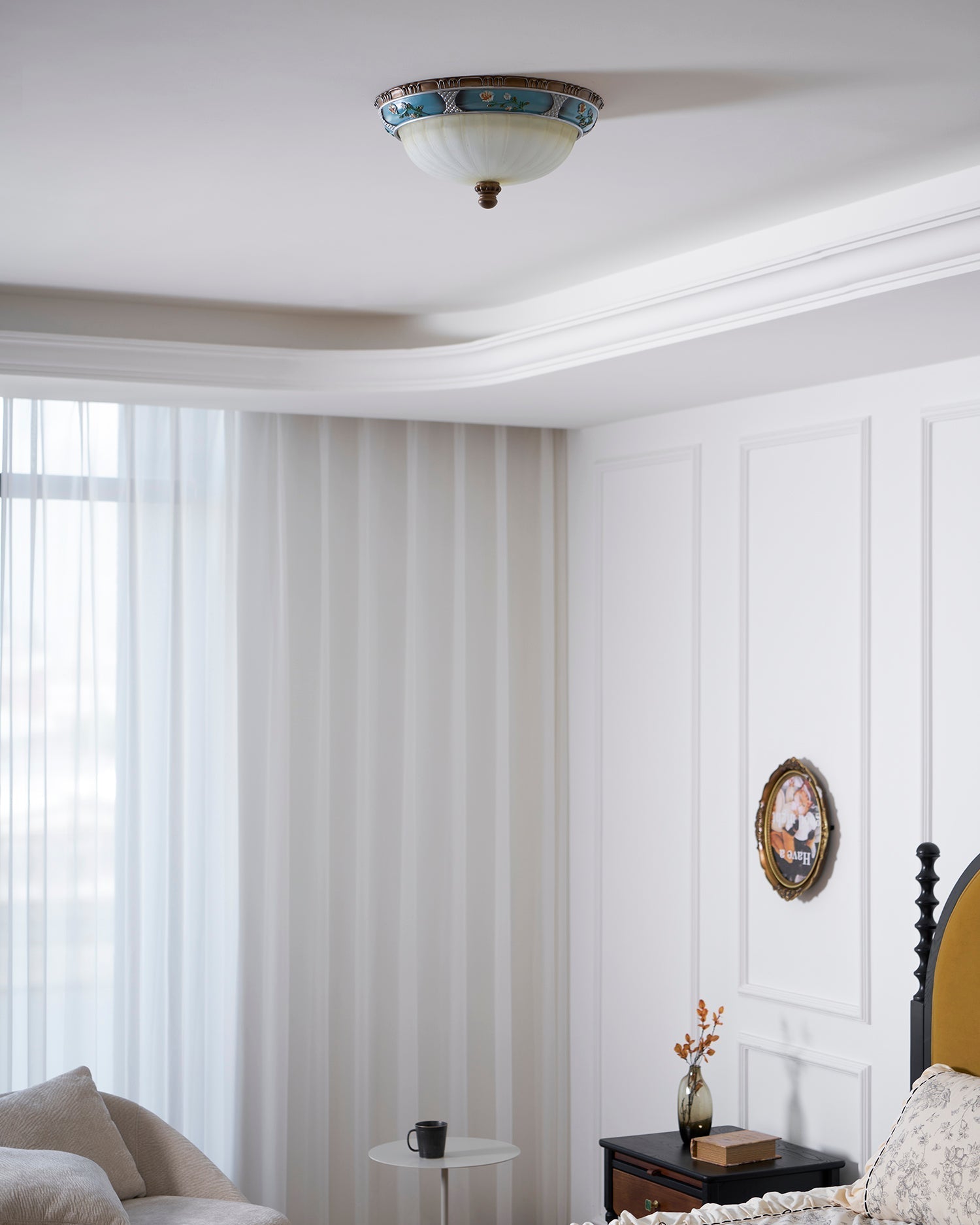 Duvall Ceiling Lamp Floral Recessed Vintage-Neutral Decor