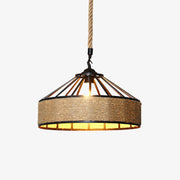 Yavmis Retro Hemp Rope Exquisite Pendant Light-Neutral Decor