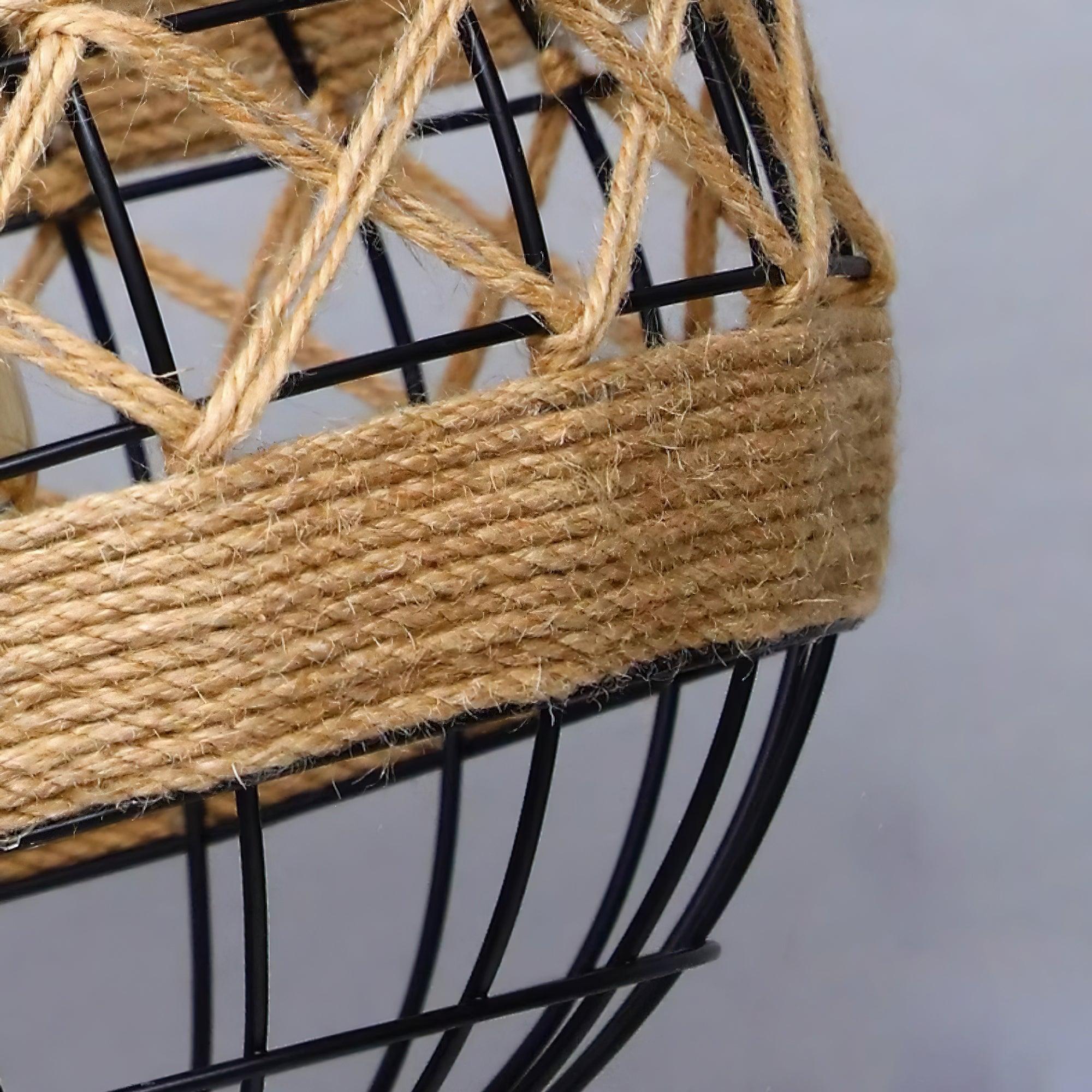Xunell Retro Hemp Rope Interesting Pendant Light-Neutral Decor