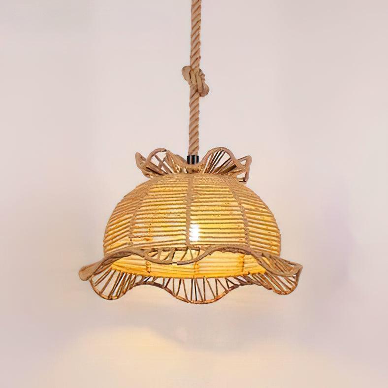 Xunell Retro Hemp Rope Interesting Pendant Light-Neutral Decor