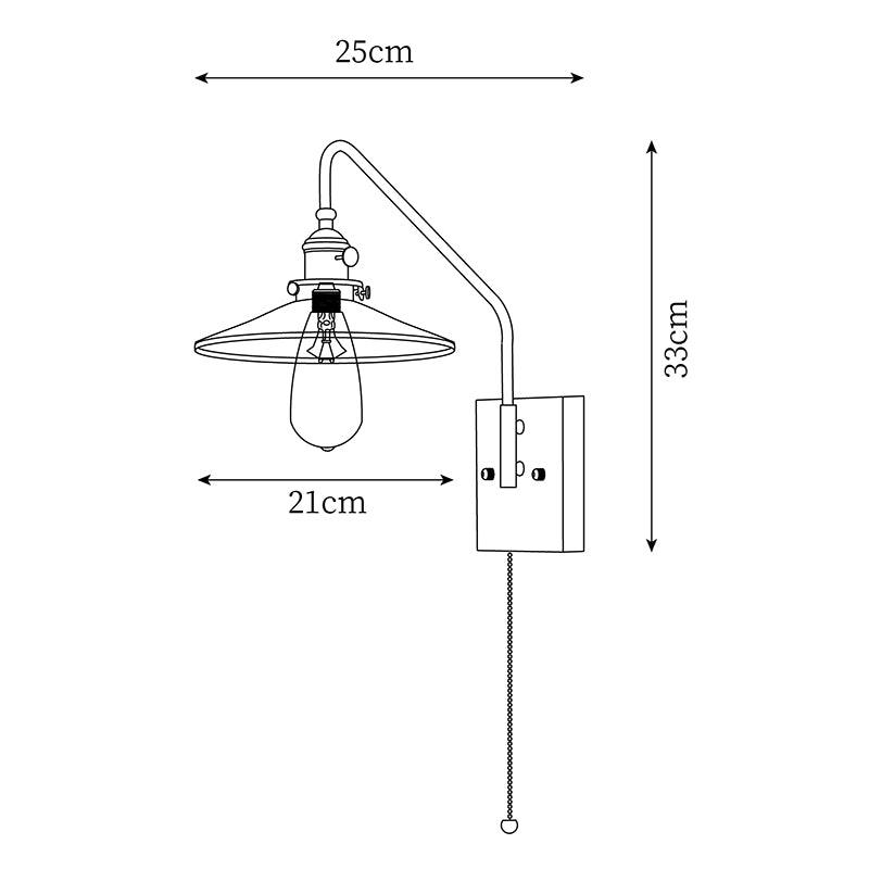 Fayel Pleated Shade Wall Lamp
