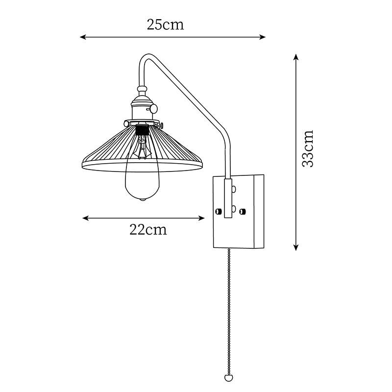 Fayel Pleated Shade Wall Lamp