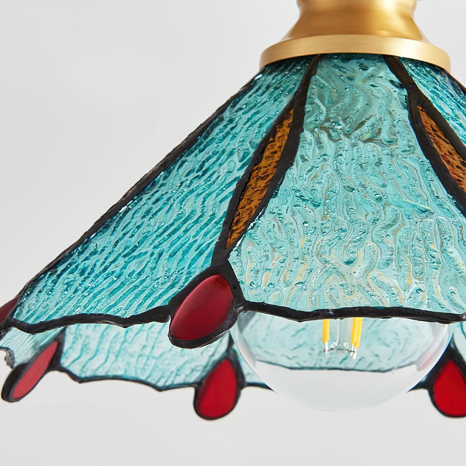 Civelle Tiffany Style Stained Glass Ceiling Light