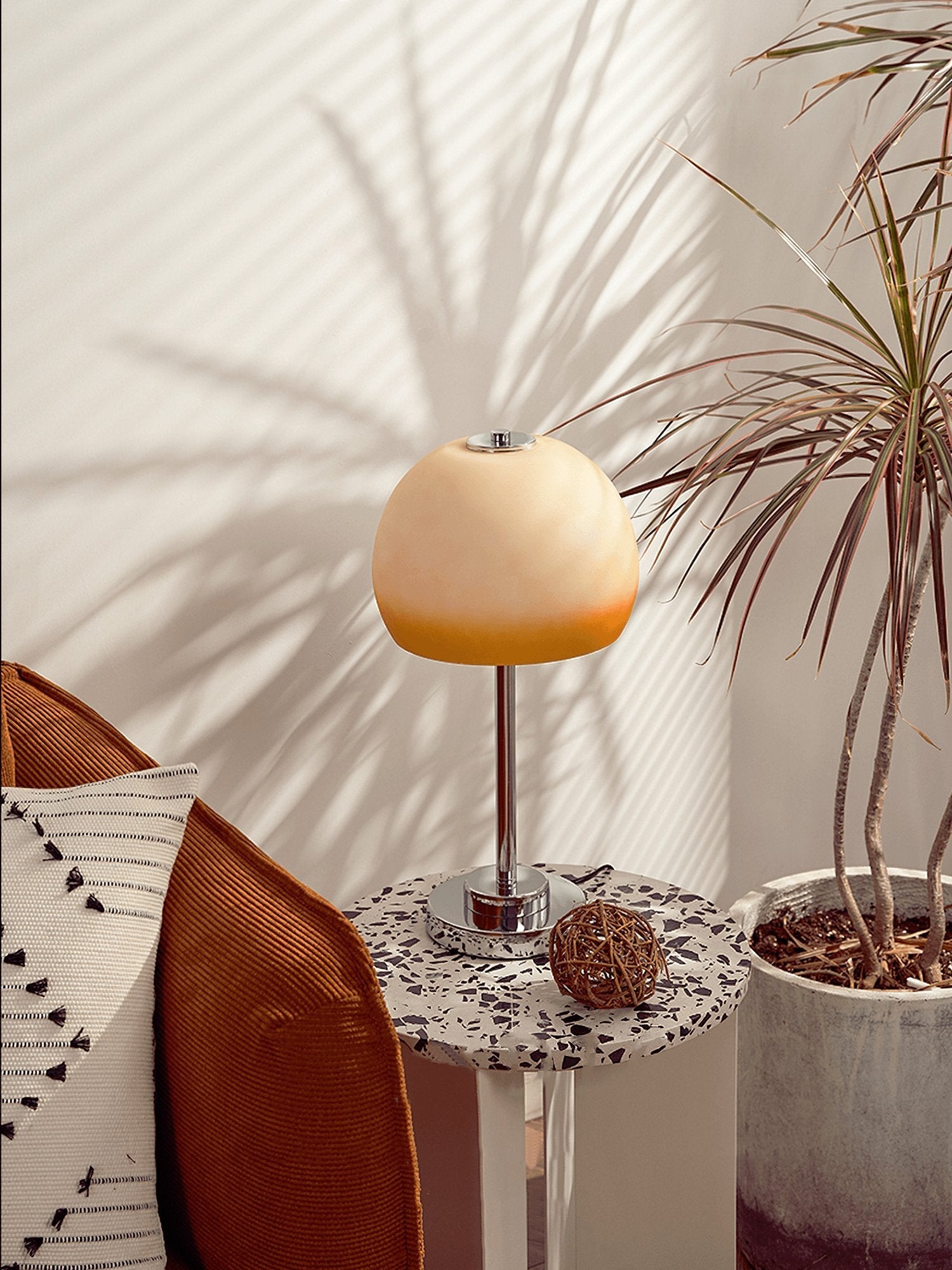 Orba Retro Mushroom Table Lamp-Neutral Decor