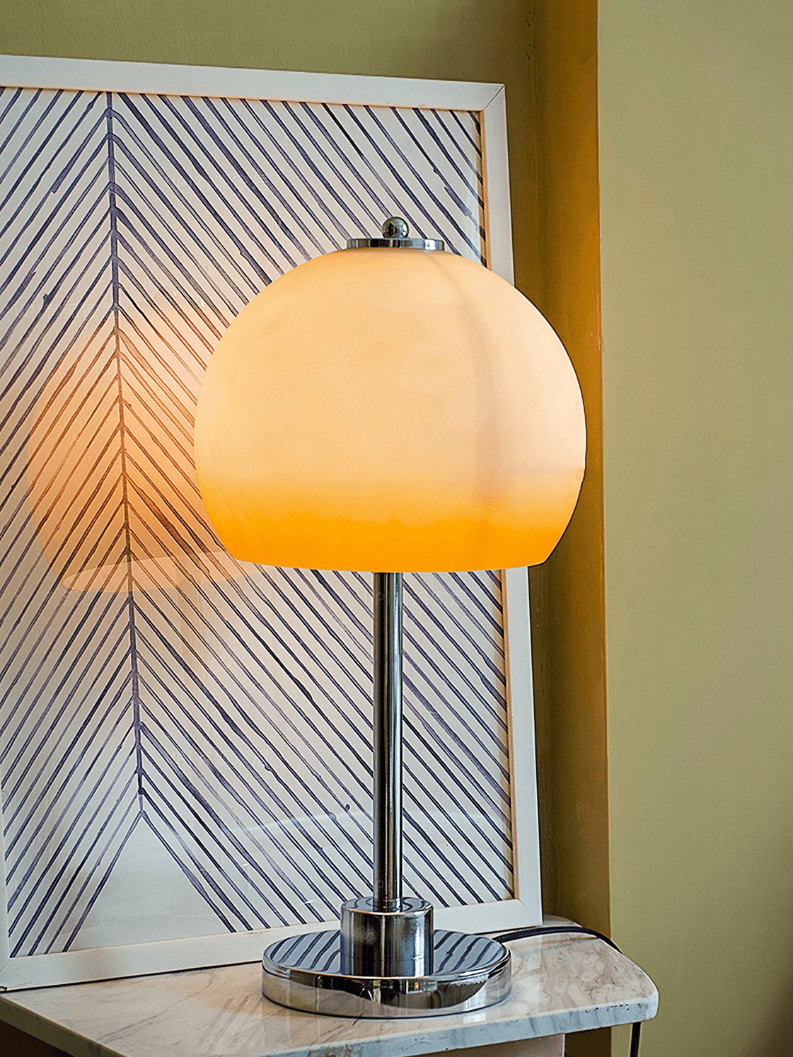 Orba Retro Mushroom Table Lamp-Neutral Decor