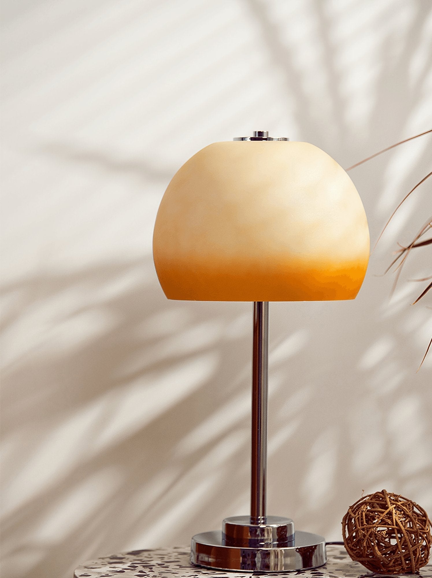 Orba Retro Mushroom Table Lamp-Neutral Decor