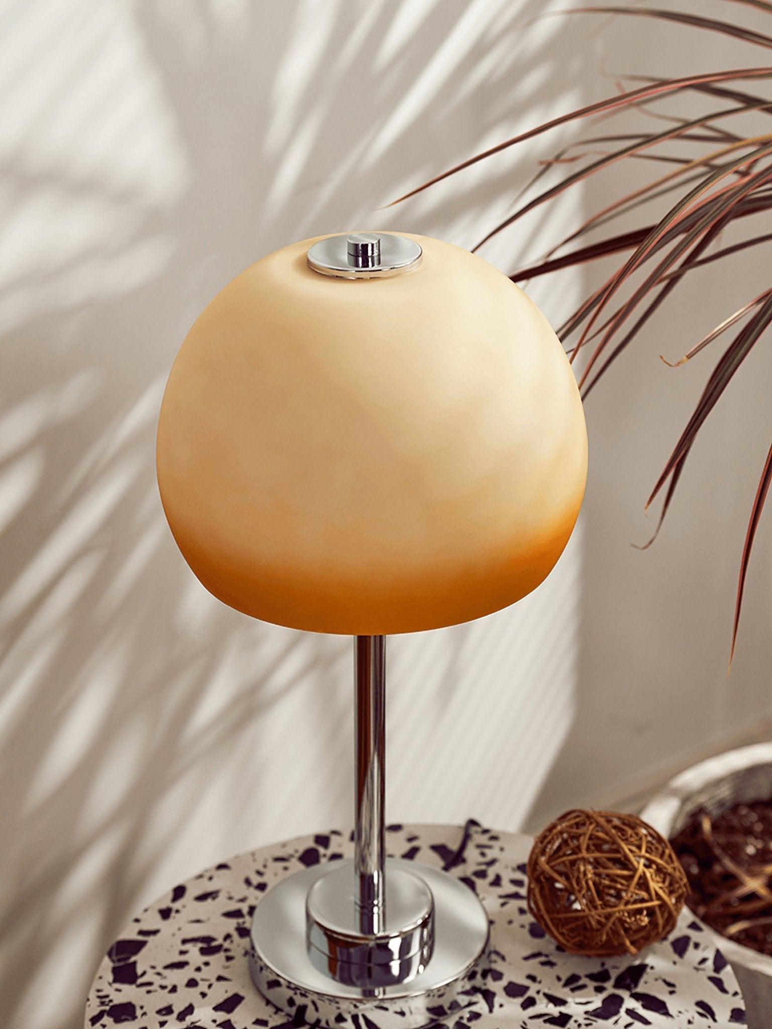 Orba Retro Mushroom Table Lamp-Neutral Decor