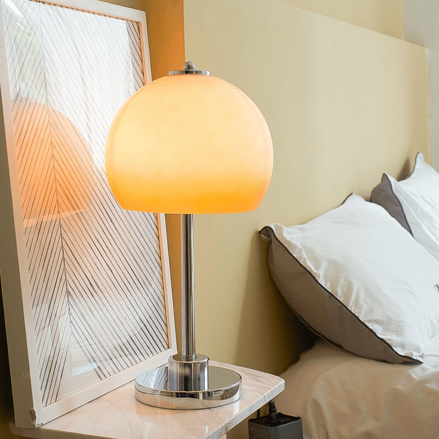 Orba Retro Mushroom Table Lamp-Neutral Decor