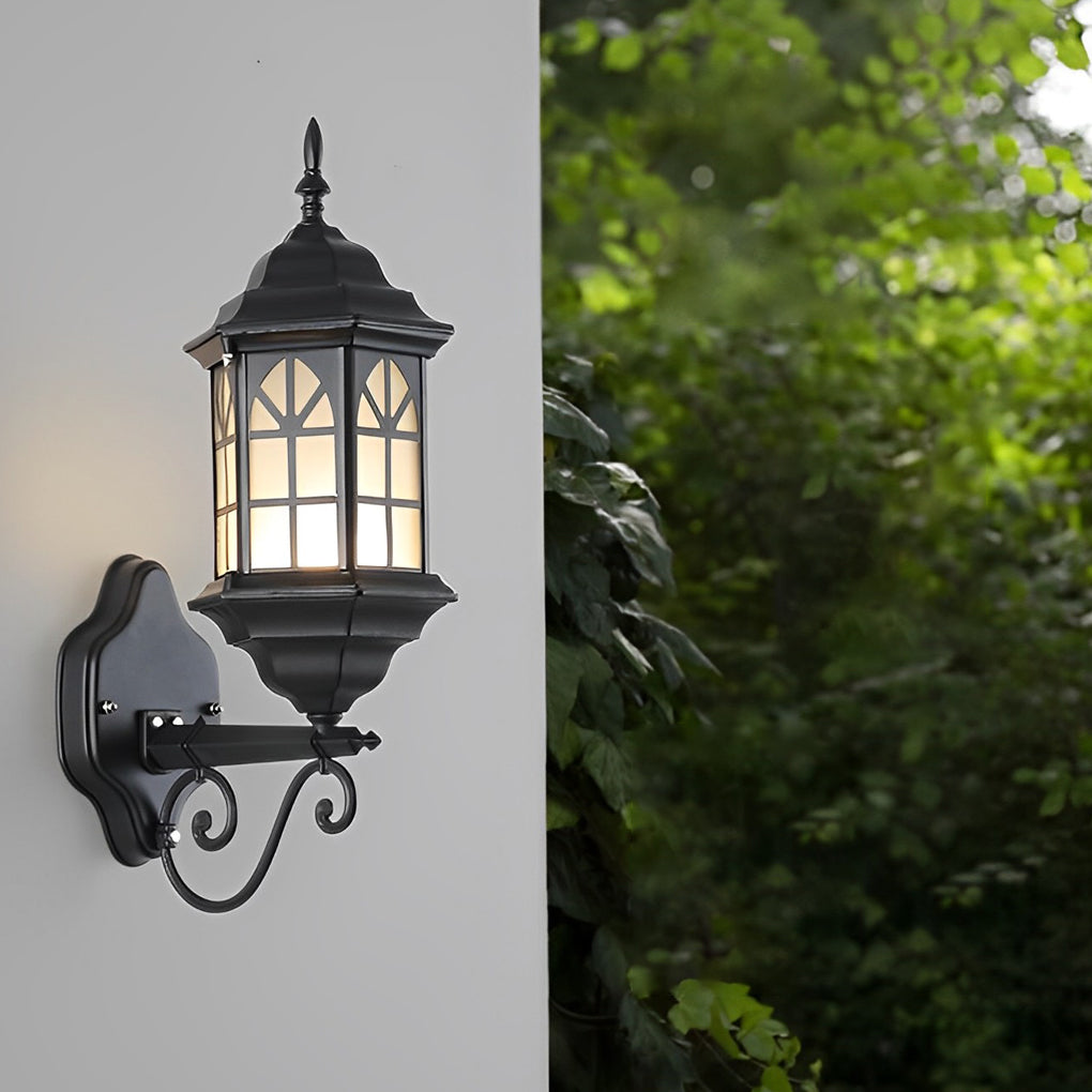 Blesed Retro LED Solar Outdoor Wall Lamp