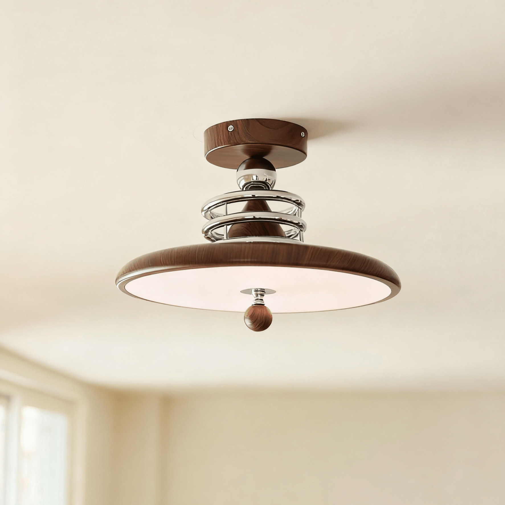 Retro Revolve Ceiling Lamp-Neutral Decor