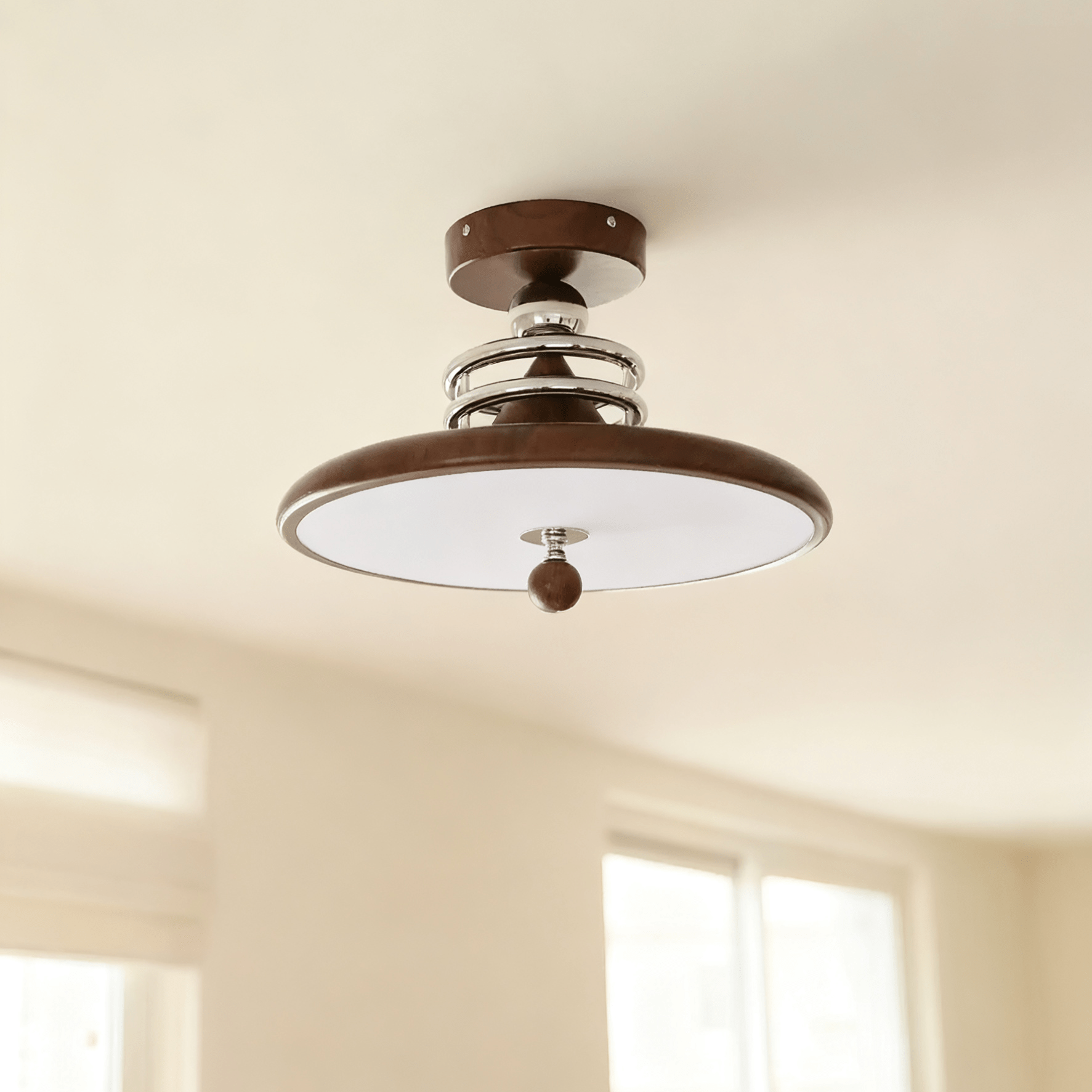 Retro Revolve Ceiling Lamp-Neutral Decor