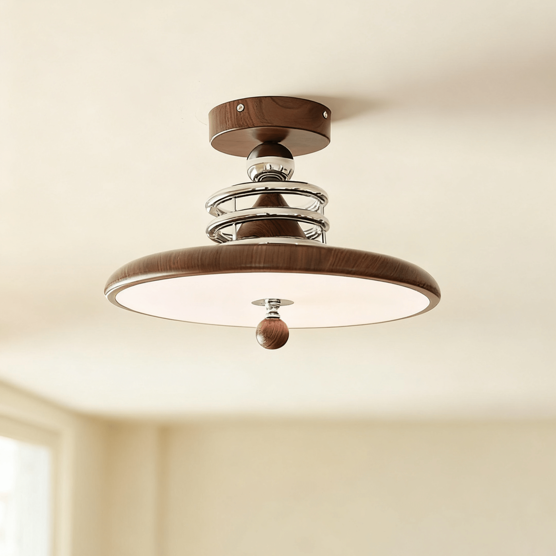 Retro Revolve Ceiling Lamp-Neutral Decor