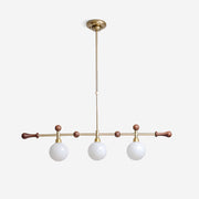 Chandelier Linear Globe LED/Incandescent for Dining Room Kitchen Island