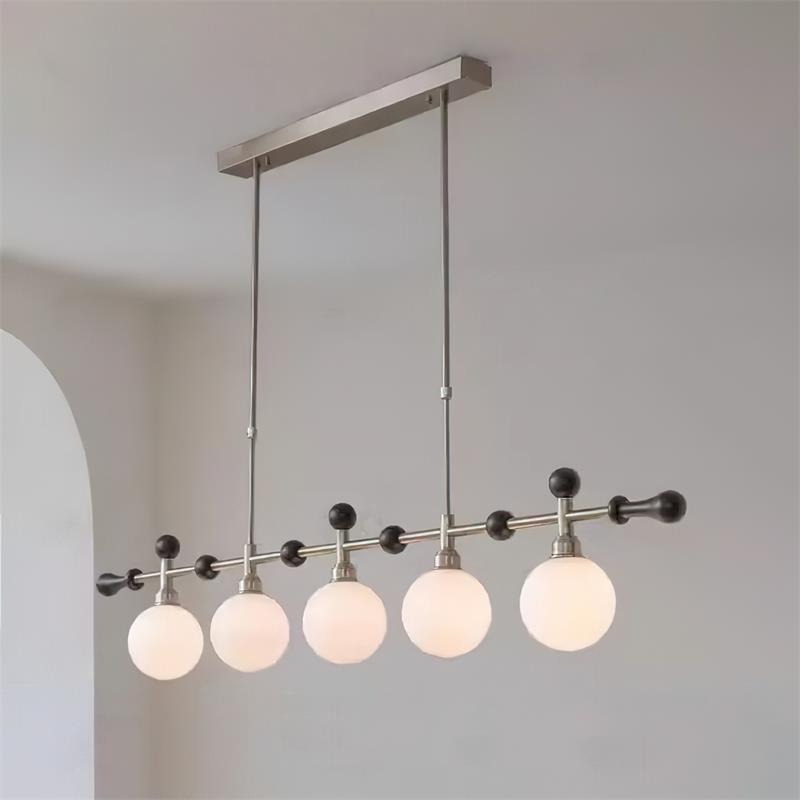 Chandelier Linear Globe LED/Incandescent for Dining Room Kitchen Island