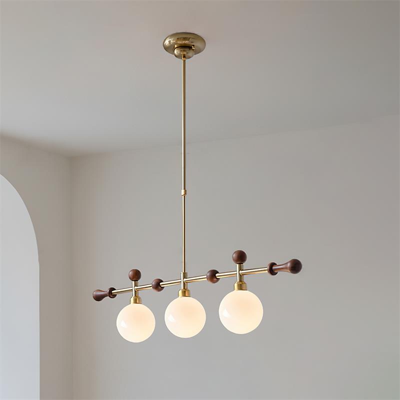 Chandelier Linear Globe LED/Incandescent for Dining Room Kitchen Island