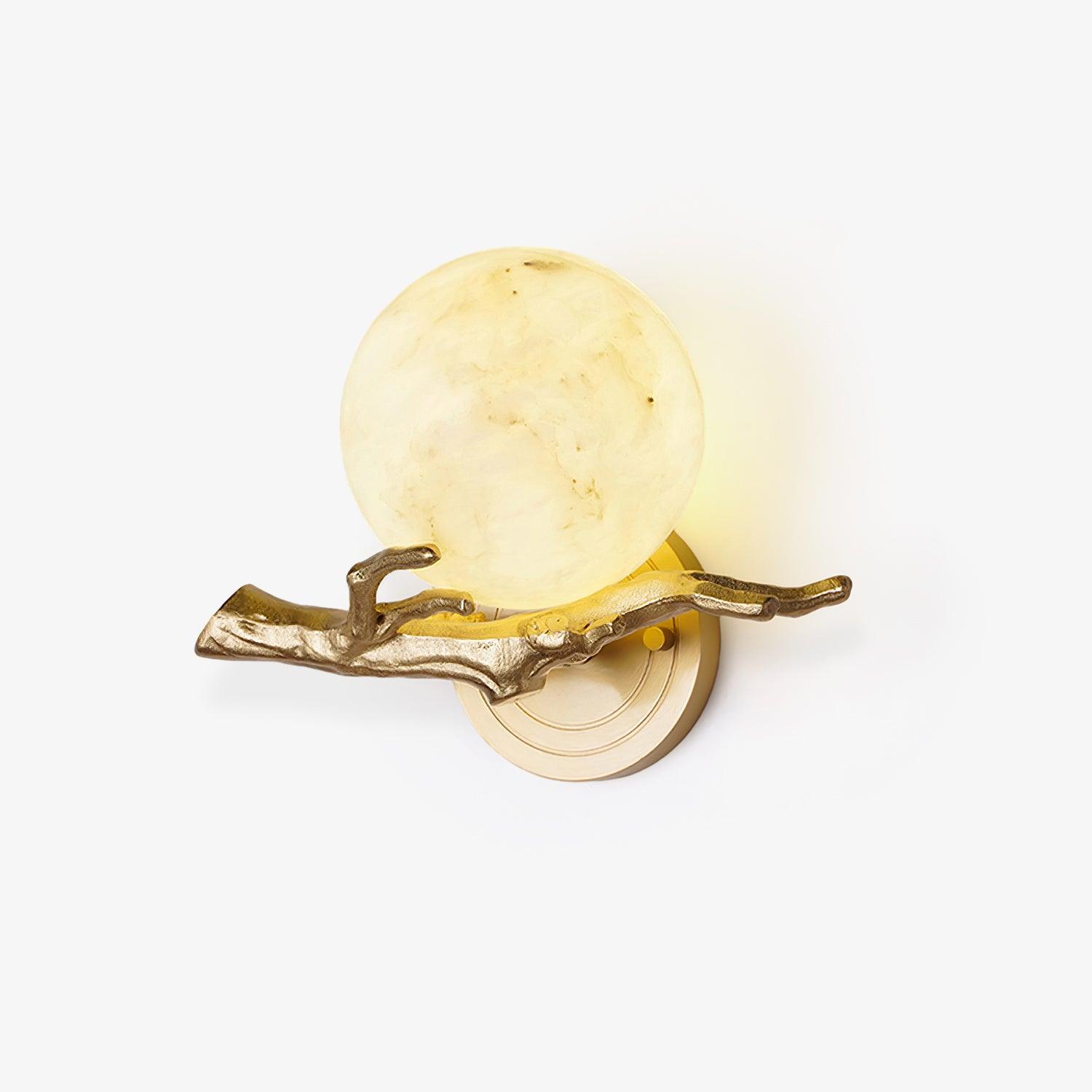 Erixa Retro Twigs Brass Marble Wall Lamp-Neutral Decor
