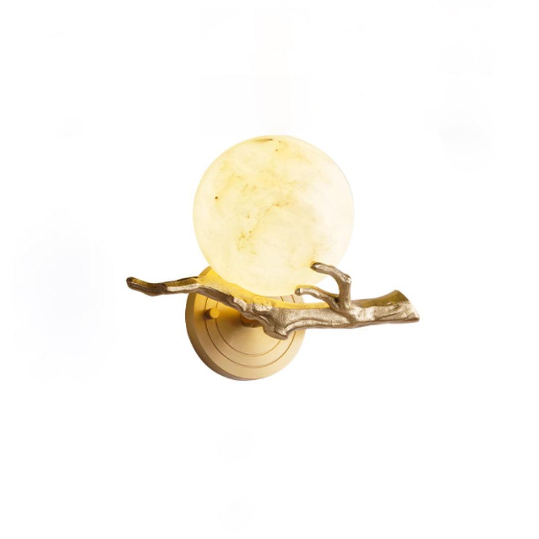 Erixa Retro Twigs Brass Marble Wall Lamp-Neutral Decor