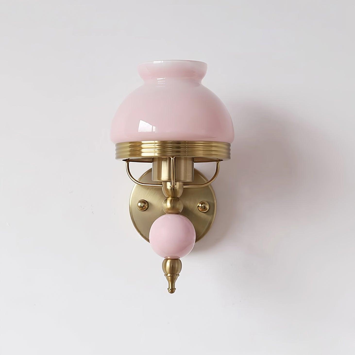 Evia Wall Lamp Glass and Light for Bedroom or Hallway Retro-Neutral Decor