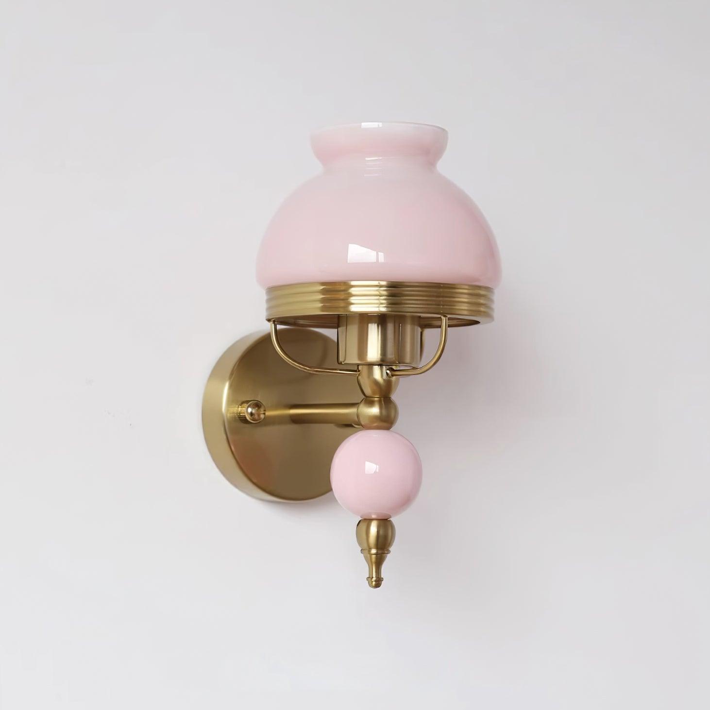Evia Wall Lamp Glass and Light for Bedroom or Hallway Retro-Neutral Decor