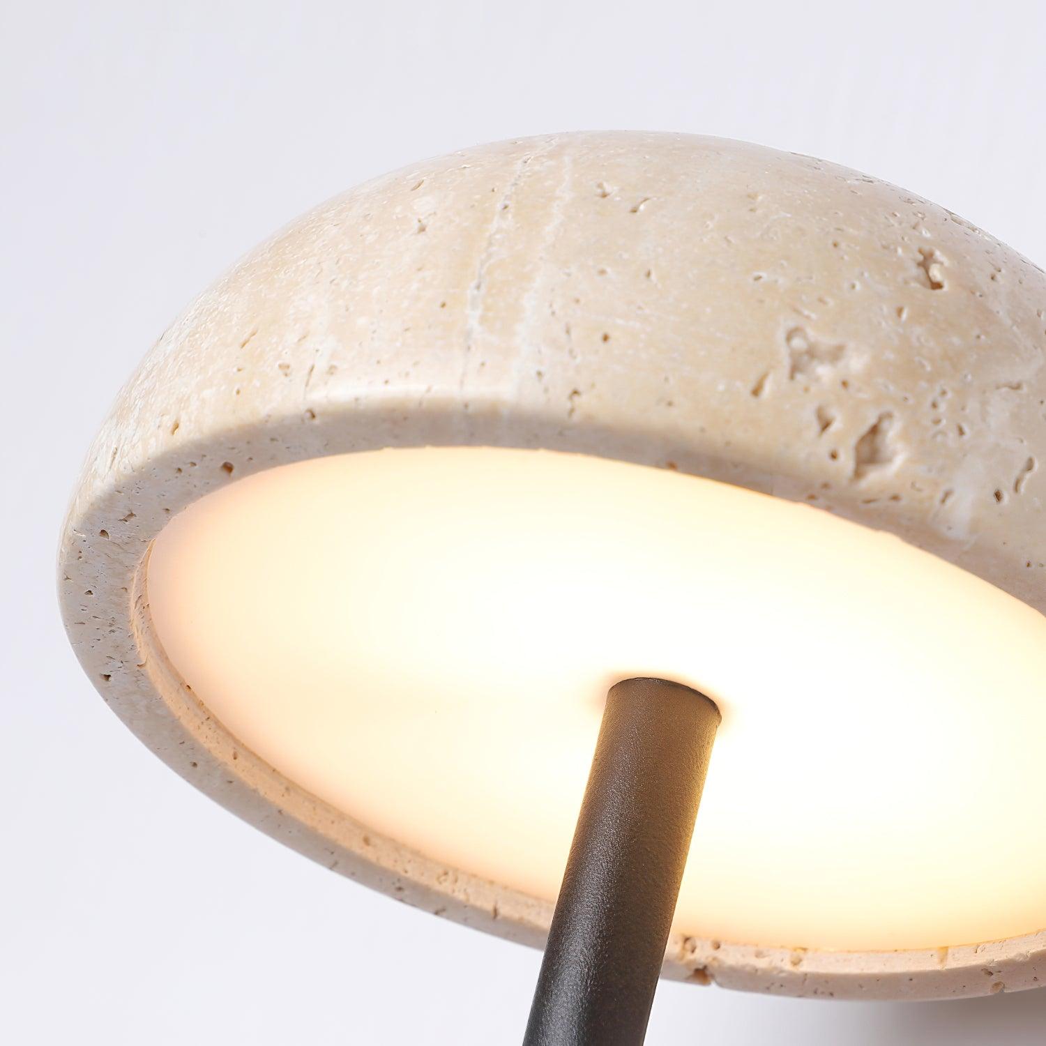 Solaro  Wall Light  Travertine  Half-dome   Shade