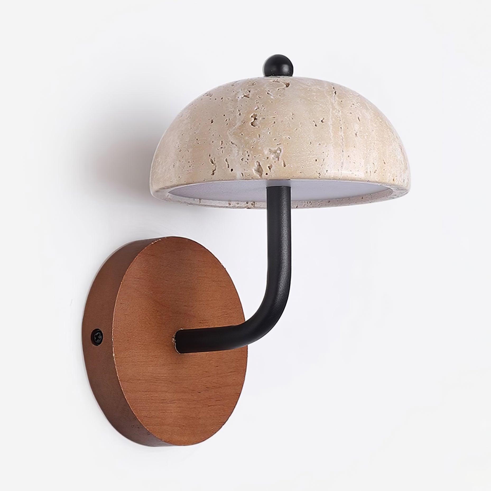 Solaro  Wall Light  Travertine  Half-dome   Shade